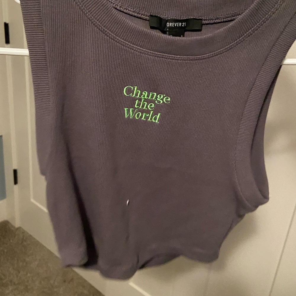 forever 21 crop top. size small